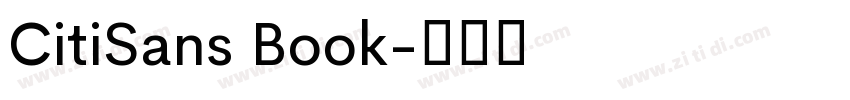 CitiSans Book字体转换